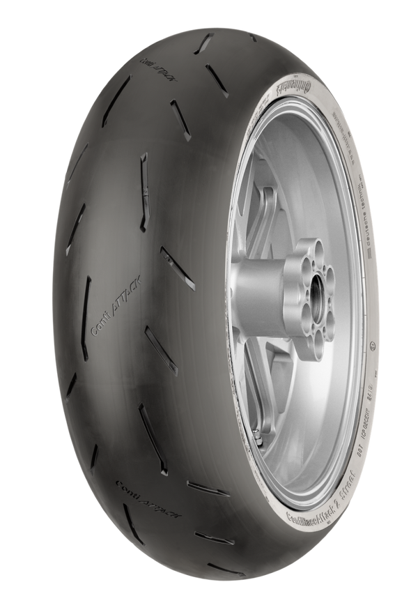 Continental ContiRaceAttack 2 Street Rear Tire - 190/55 ZR17 M/C 75(W) TL