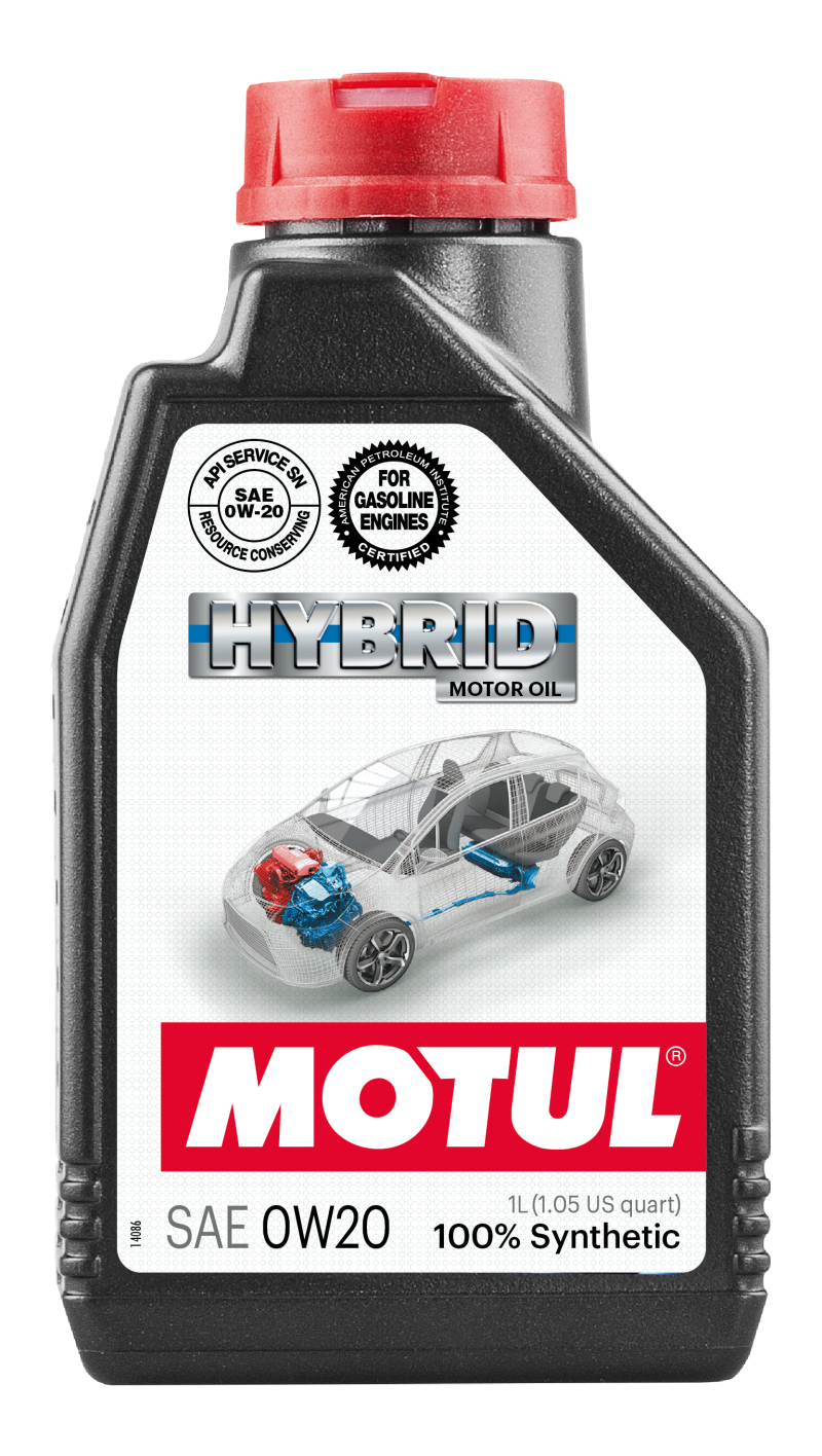 Motul 1L Hybrid Synthetic Motor Oil - 0W20 - Case of 12