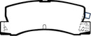 EBC 89-92 Geo Prizm 1.6 SL Ultimax2 Rear Brake Pads