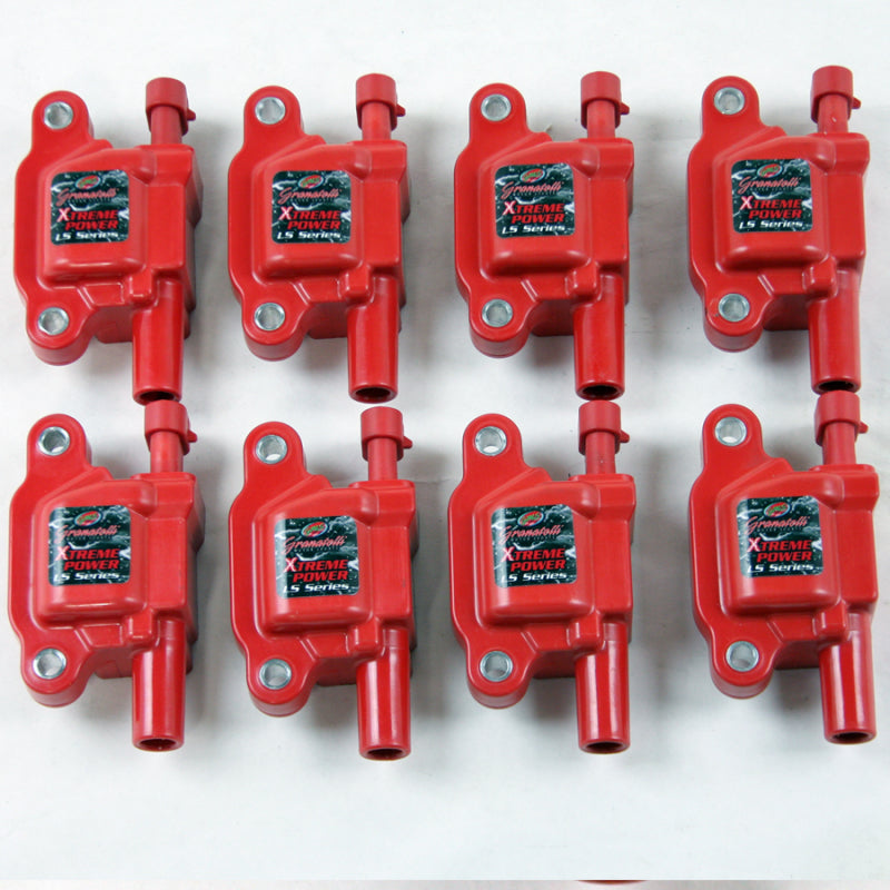 Granatelli 14-23 GM LT Direct Ignition Coil Packs - Red (Set of 8)