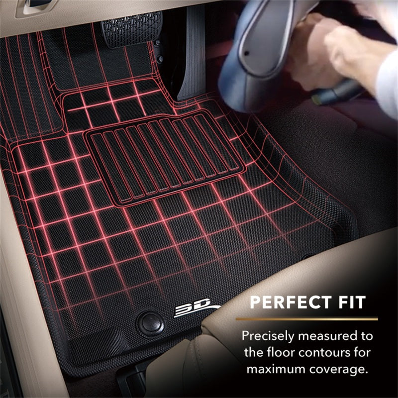 3D MAXpider 2011-2013 Kia/Hyundai Sportage/Tucson Kagu 1st Row Floormat - Black