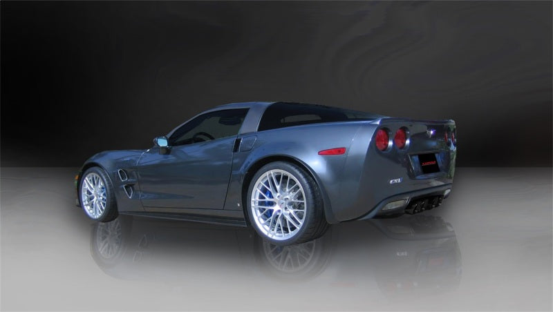 Corsa 06-11 Chevrolet Corvette C6 Z06/ZR1 Sport Cat-Back Dual Rear Exit w/ Twin 4.0in Black Tips