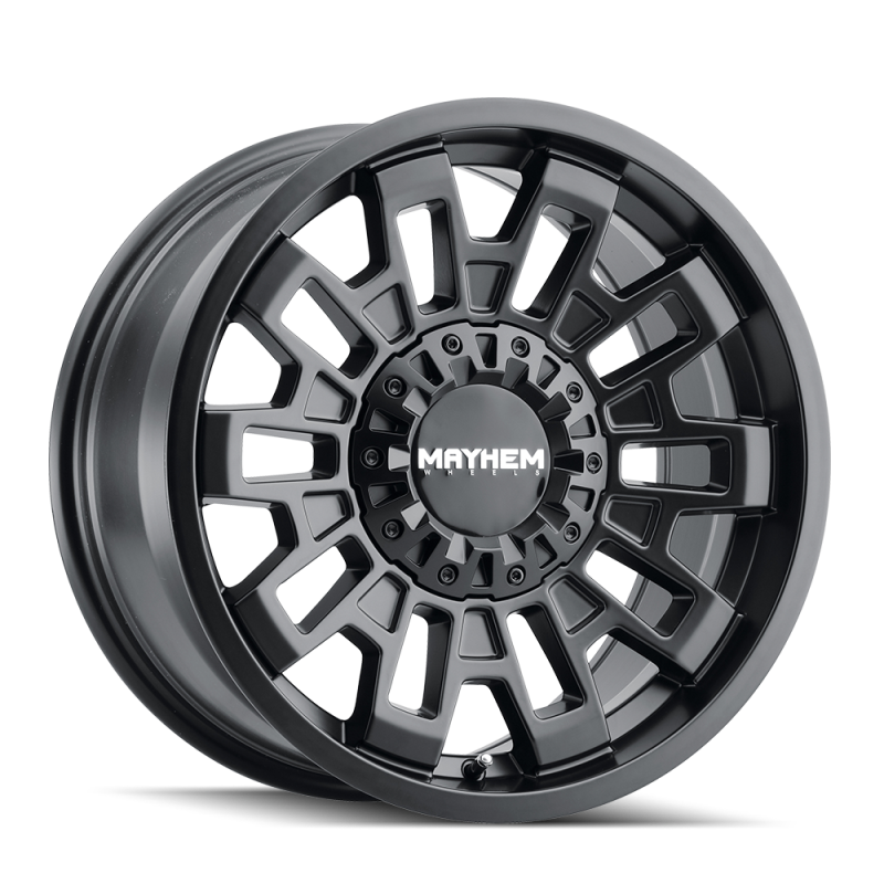 Mayhem 8113 Cortex 20x9 / 8x165.1 BP / 0mm Offset / 125.2mm Hub Matte Black Wheel