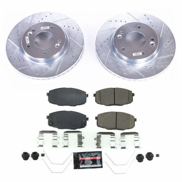 Power Stop 17-19 Kia Soul Front Z23 Evolution Sport Brake Kit