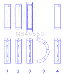 King 97-07 Ford 2.5L/2.9L/3.0L (Size STD) Main Bearing Set