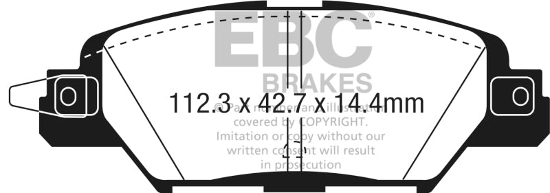 EBC 2016 Mazda CX-5 2.0L Greenstuff Rear Brake Pads