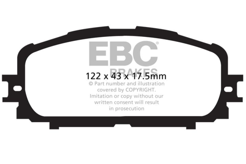 EBC 12+ Toyota Yaris 1.5 Greenstuff Front Brake Pads
