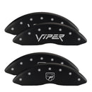 MGP 4 Caliper Covers Engraved Front & Rear Bowtie Red finish silver ch