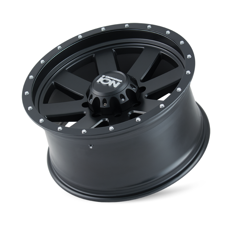 ION Type 134 18x9 / 5x127 BP / 0mm Offset / 83.82mm Hub Matte Gunmetal/Black Beadlock Wheel