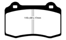 EBC 92-00 Dodge Viper 8.0 Yellowstuff Front Brake Pads