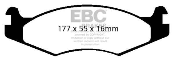 EBC 92-03 Am General H1 Yellowstuff Front Brake Pads