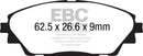 EBC 14+ Mazda 3 2.0 (Japan Build) Ultimax2 Front Brake Pads
