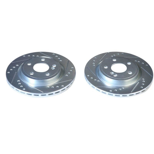 Power Stop 14-19 Mercedes-Benz CLA250 Rear Evolution Drilled & Slotted Rotors - Pair