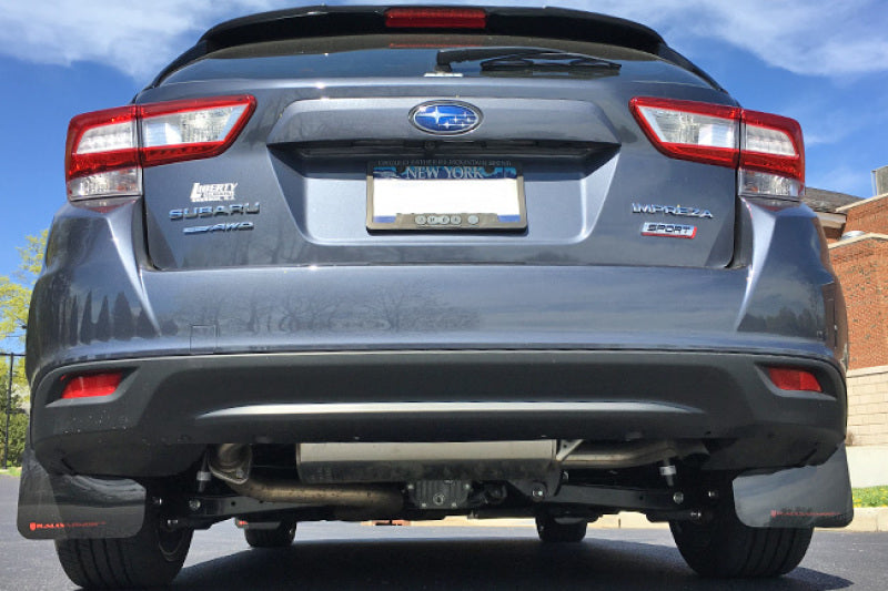 Rally Armor 17-22 Subaru Impreza Black UR Mud Flap w/ White Logo