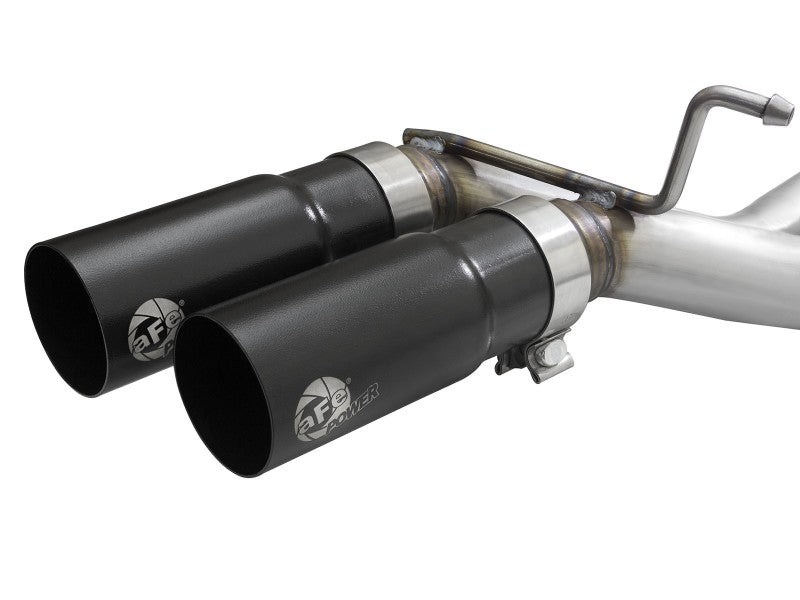 aFe Rebel 3in 409 SS Cat-Back Exhaust 2021 Ford F-150 V6 2.7L/3.5L (tt)/V8 5.0L w/ Black Tips