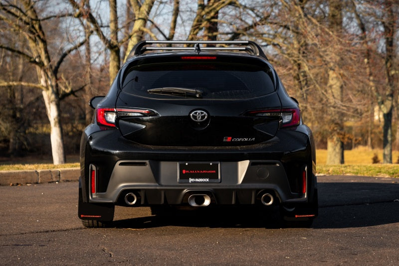 Rally Armor 2023 Toyota GR Corolla Black UR Mud Flap w/ Red Logo