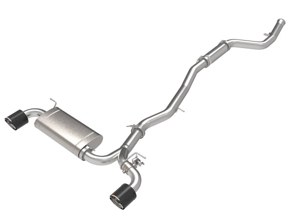 aFe POWER Takeda 2021 Toyota Supra 2.0L (t) 2.5in-3in 304 SS CB Exhaust w/ Carbon Tips