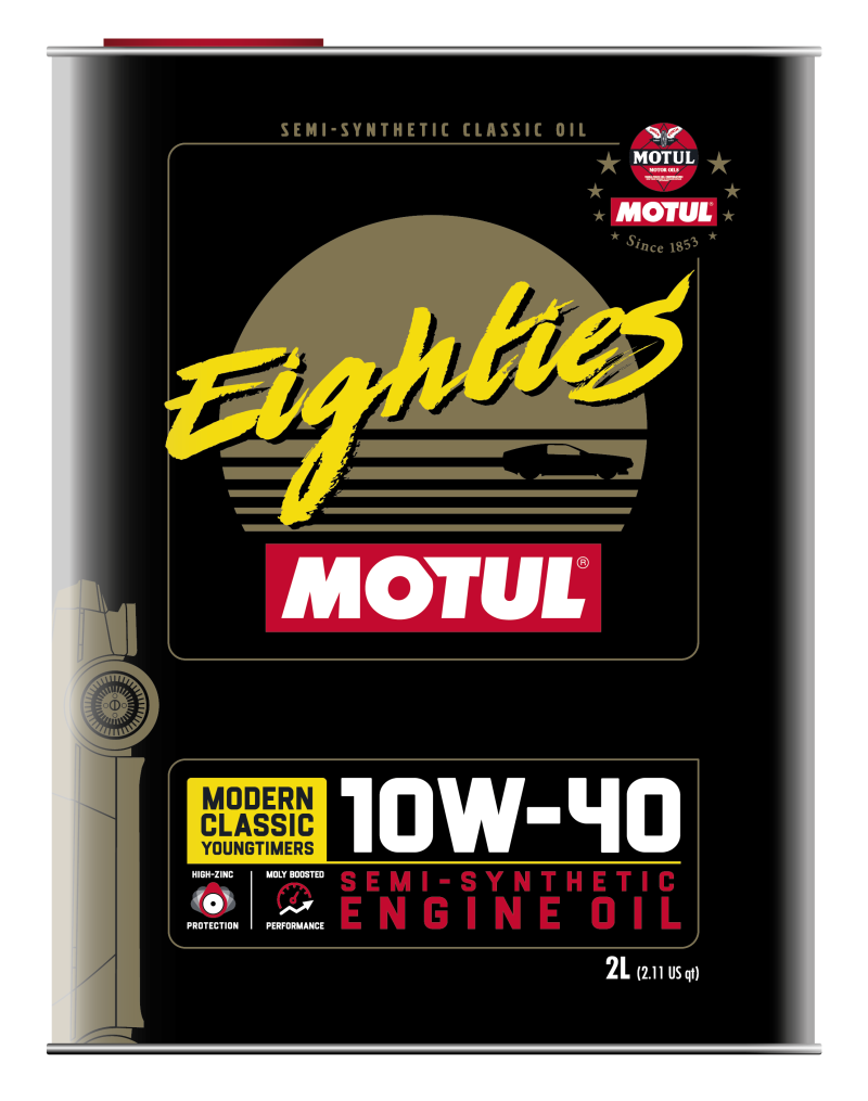 Motul 10W40 Classic Eighties Oil - 10x2L - Case of 10
