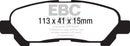 EBC 09-13 Toyota Highlander 2.7 2WD/4WD Greenstuff Rear Brake Pads