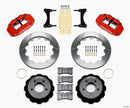 Wilwood Narrow Superlite 6R Front Hat Kit 12.88in Red 93-96 Mazda RX7