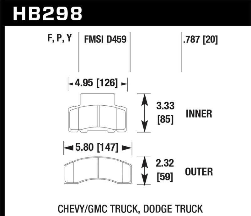 Hawk LTS Street Brake Pads