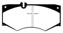 EBC 02-08 Mercedes-Benz G500 5.0 Yellowstuff Front Brake Pads
