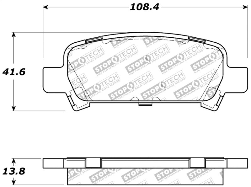 StopTech Performance 02-03 WRX Rear Brake Pads