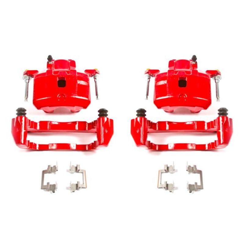 Power Stop 01-05 Chrysler Sebring Front Red Calipers w/Brackets - Pair