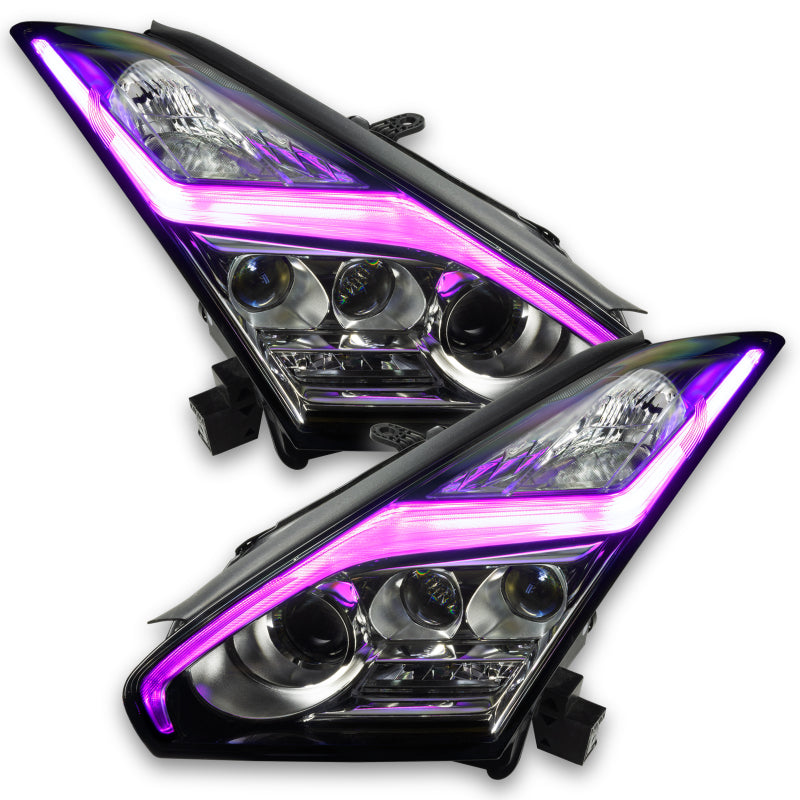 Oracle 15-21 Nissan GT-R RGB+W (Lightning Bolt) Headlight DRL Upgrade Kit - ColorSHIFT