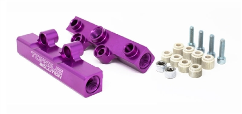 Torque Solution Top Feed Fuel Rails: 02-14 Subaru WRX / 07-18 STI - Purple