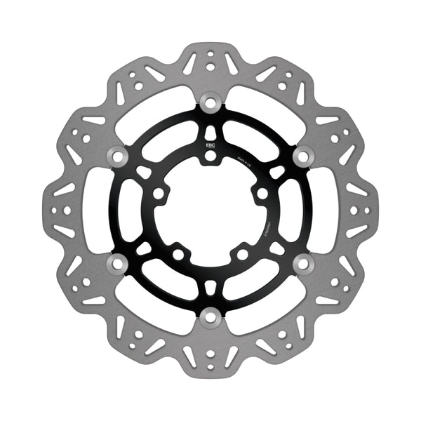 EBC 11-14 Triumph Hinckley Tiger 800 /Cast Wheels Front Left/Right Vee Floating Black Rotor