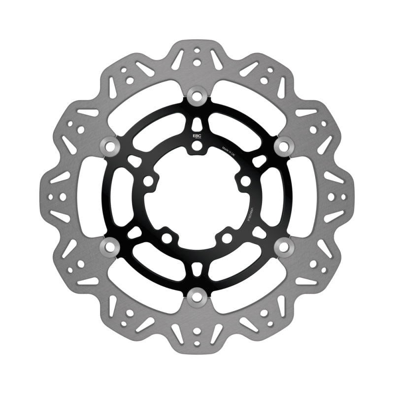EBC 11-14 Triumph Hinckley Tiger 800 /Cast Wheels Front Left/Right Vee Floating Black Rotor