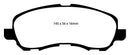 EBC 11-14 Chrysler 200 2.4 Redstuff Front Brake Pads