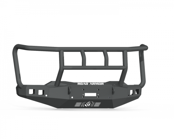 Road Armor 20-22 Chevy 2500 Stealth Front Winch Bumper Titan Guard - Texture Black