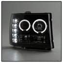 Spyder GMC Sierra 1500/GMC Sierra Denali 08-13 Projector LED Halo- LED Blk PRO-YD-GS07-HL-BK