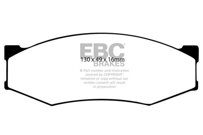 EBC 89-97 Nissan Pick-up 4 Cyl Greenstuff Front Brake Pads
