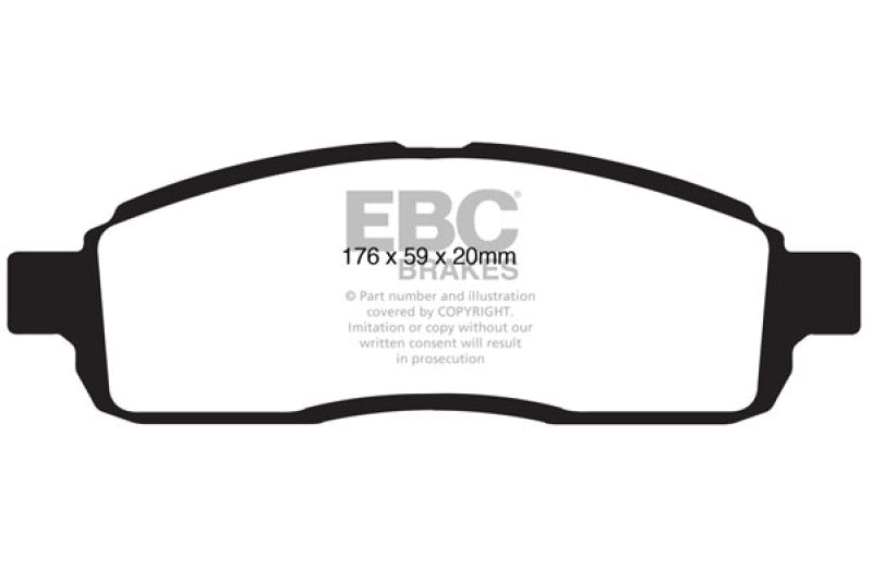 EBC 09 Ford F150 4.6 (2WD) 6 Lug Greenstuff Front Brake Pads