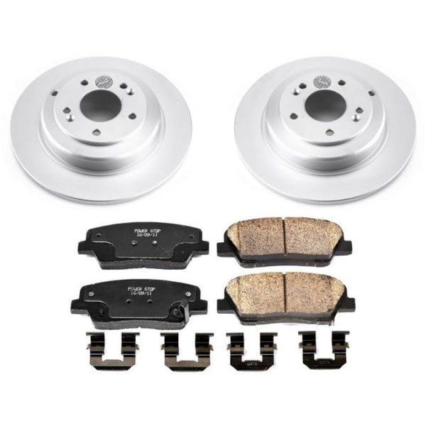 Power Stop 10-16 Hyundai Genesis Coupe Rear Z17 Evolution Geomet Coated Brake Kit