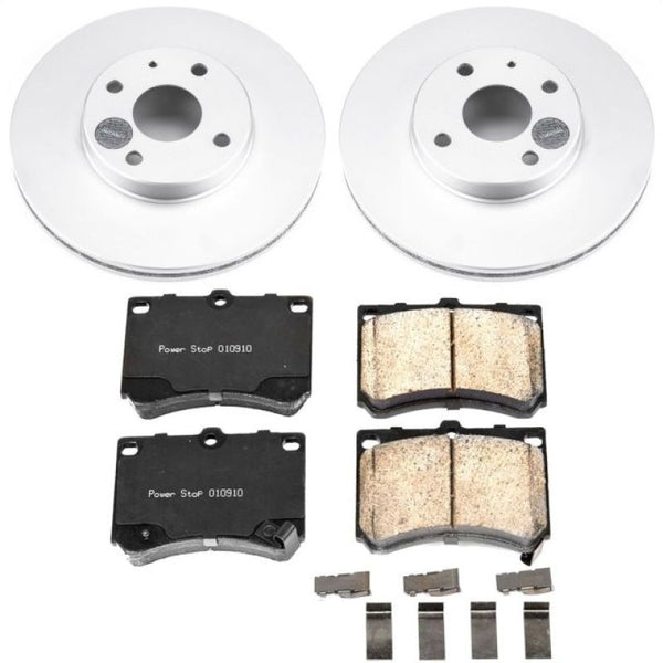 Power Stop 91-03 Ford Escort Front Z17 Evolution Geomet Coated Brake Kit