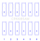 King Isuzu 6VD1 Connecting (Size +1.0) Rod Bearing Set