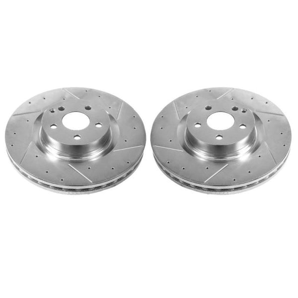 Power Stop 12-16 Mercedes-Benz C250 Front Evolution Drilled & Slotted Rotors - Pair