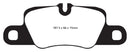 EBC 12-15 Porsche 911 (991) (Cast Iron Rotor only) 3.8 Carrera S Yellowstuff Rear Brake Pads