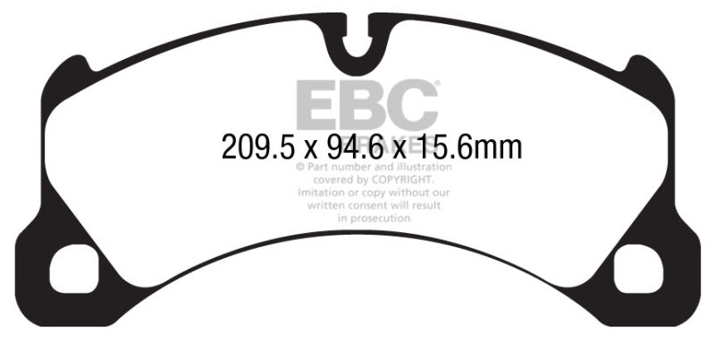 EBC 10-17 Porsche Cayenne (2nd Gen) Bluestuff Front Brake Pads