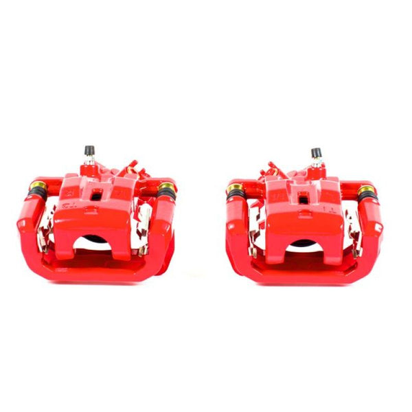 Power Stop 04-10 Mazda RX-8 Rear Red Calipers w/Brackets - Pair