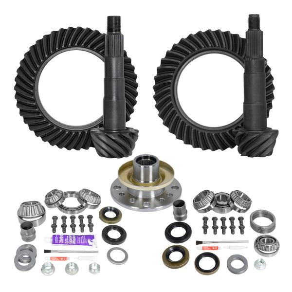 Yukon Ring & Pinion Gear Kit Front & Rear for Toyota 8/7.5R Diff (w/Factory Locker) 4.56 Ratio