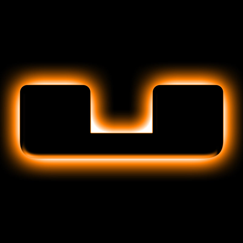 ORACLE Lighting Universal Illuminated LED Letter Badges - Matte Black Surface Finish - U