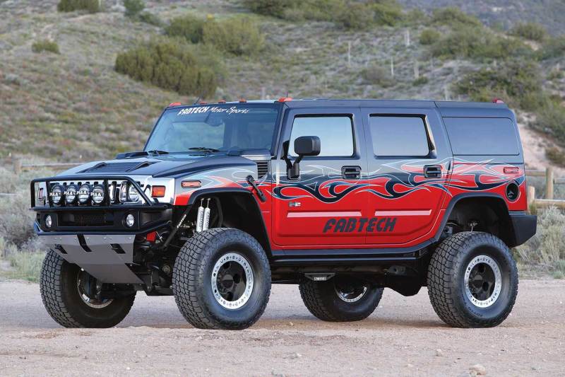 Fabtech 03-05 Hummer H2 4WD w/Rear OE Air Bags 6in Perf. System w/Stealth Shocks