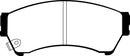 EBC 06-07 Mazda 6 2.3 Redstuff Front Brake Pads