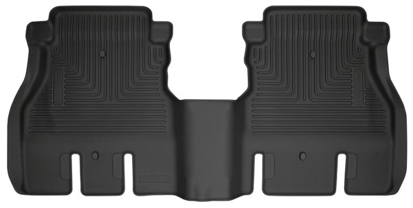 Husky Liners 19-23 Jeep Wrangler JLU WeatherBeater Second Row Black Floor Liners