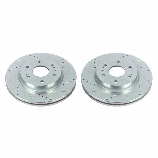 Power Stop 19-20 Chevrolet Silverado 1500 Front Evolution Drilled & Slotted Rotors - Pair